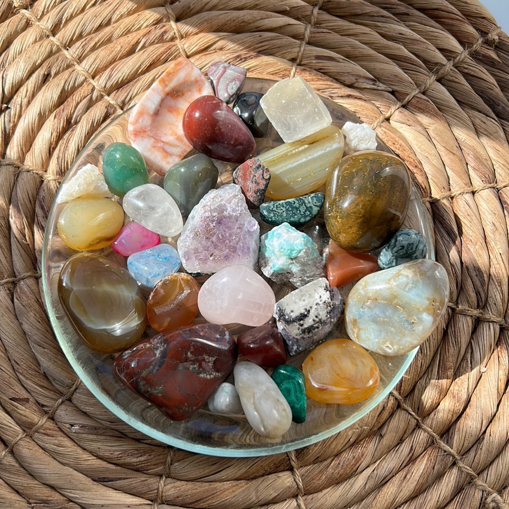 Large set of crystals | amethyst, rose quartz, etc. 1.75 pounds